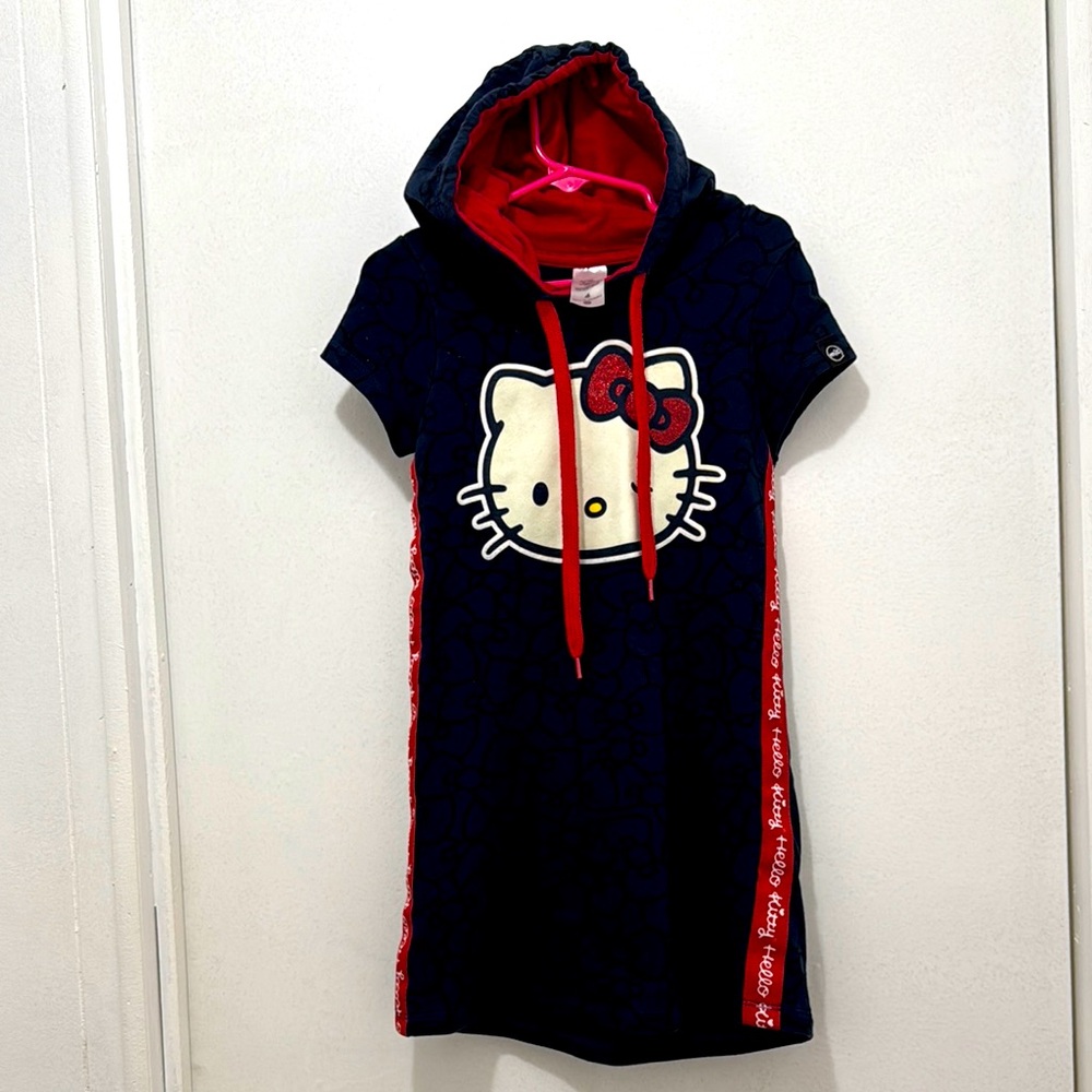 Hello Kitty Red and Navy Graphic Hoodie